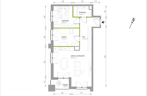 Plan 3 pok. 71m²