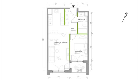Plan 2 pok. 48m²