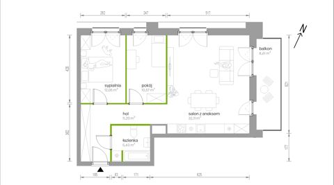 Plan 3 pok. 71m²