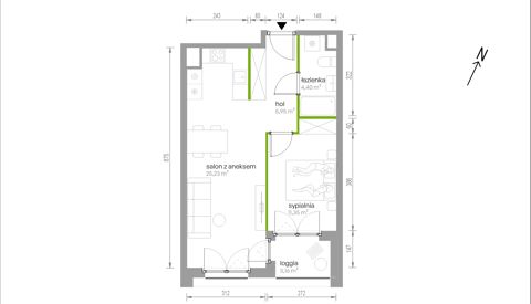 Plan 2 pok. 47m²