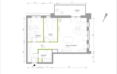 Plan 3 pok. 71m²