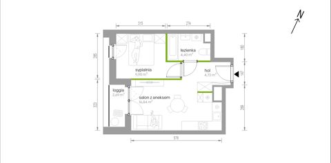 Plan 2 pok. 36m²