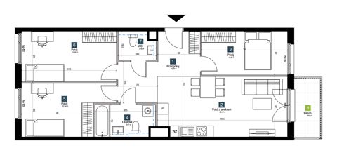 Plan 4 pok. 78m²