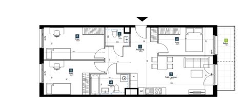 Plan 4 pok. 78m²