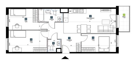 Plan 4 pok. 80m²