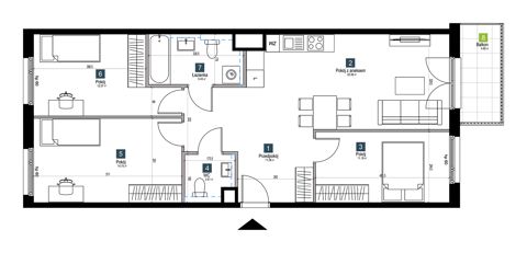 Plan 4 pok. 80m²
