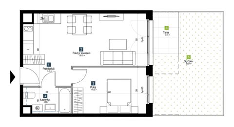 Plan 2 pok. 40m²