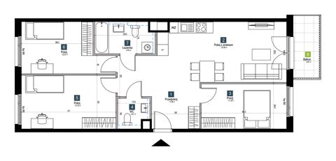 Plan 4 pok. 80m²