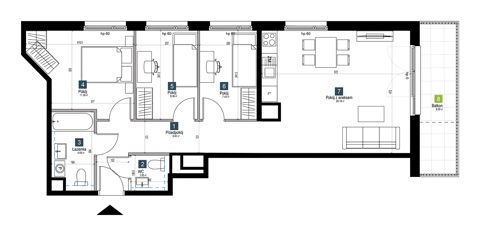 Plan 4 pok. 69m²