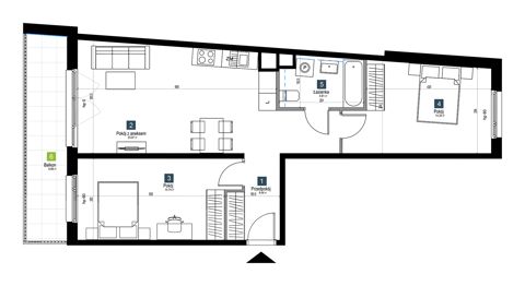 Plan 3 pok. 66m²