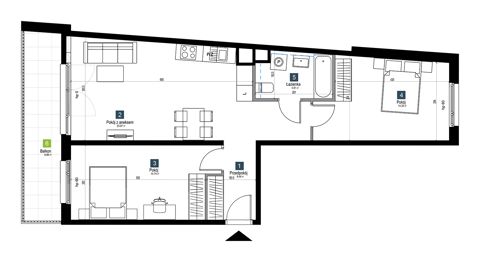 Plan 3 pok. 66m²