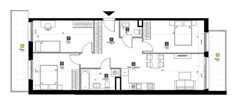 Plan 4 pok. 80m²