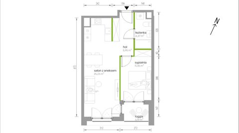 Plan 2 pok. 47m²