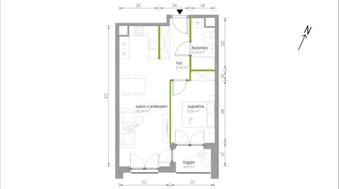 Plan 2 pok. 47m²