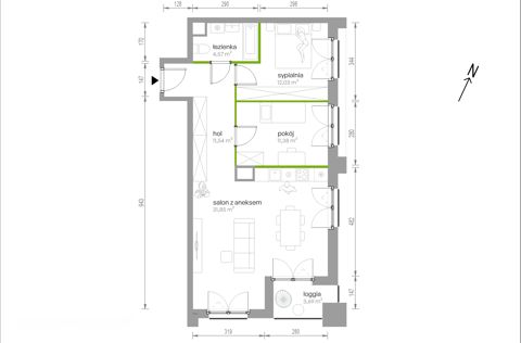 Plan 3 pok. 71m²