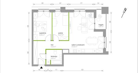 Plan 3 pok. 67m²