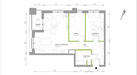 Plan 3 pok. 67m²