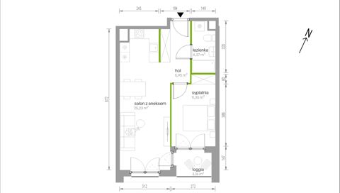 Plan 2 pok. 47m²