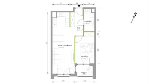 Plan 2 pok. 47m²