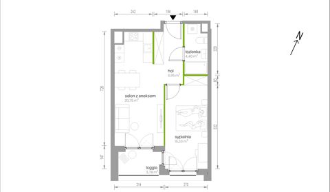 Plan 2 pok. 46m²