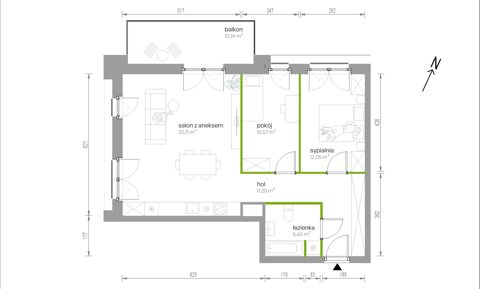 Plan 3 pok. 71m²
