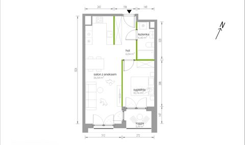 Plan 2 pok. 48m²
