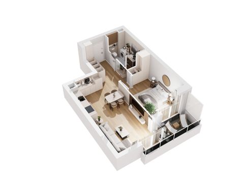 Plan 2 pok. 47m²