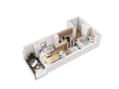 Plan 1 pok. 37m²