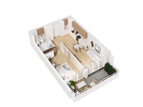 Plan 2 pok. 52m²