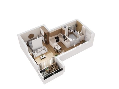 Plan 1 pok. 41m²