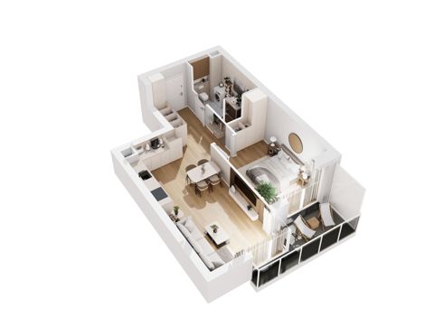 Plan 2 pok. 47m²