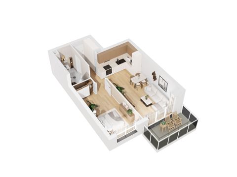 Plan 2 pok. 51m²