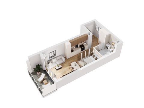 Plan 1 pok. 37m²
