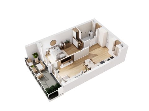 Plan 2 pok. 52m²