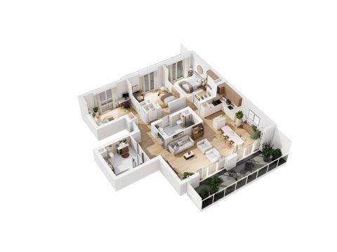Plan 4 pok. 110m²