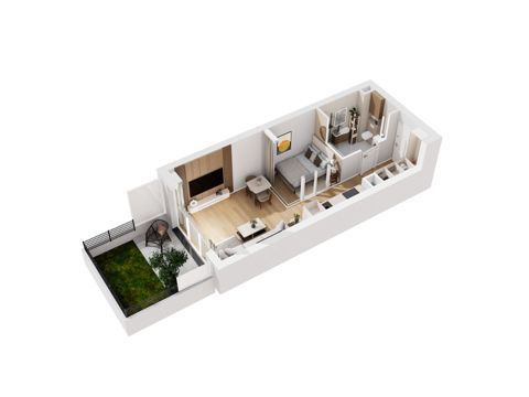 Plan 1 pok. 33m²