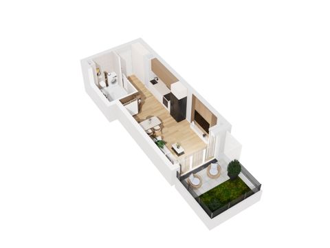Plan 1 pok. 32m²