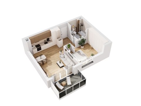 Plan 2 pok. 51m²