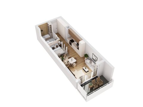 Plan 1 pok. 36m²