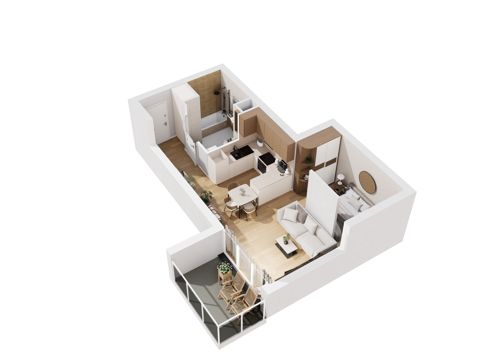 Plan 1 pok. 41m²