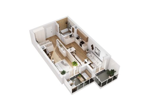 Plan 2 pok. 55m²