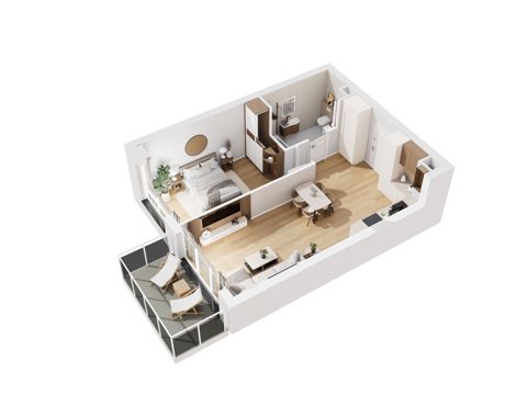 Plan 2 pok. 48m²