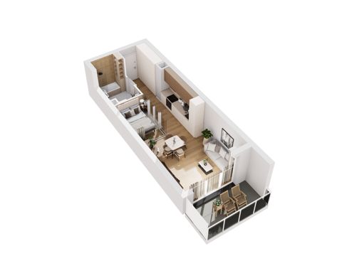 Plan 1 pok. 36m²