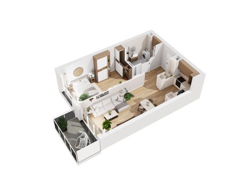 Plan 2 pok. 53m²