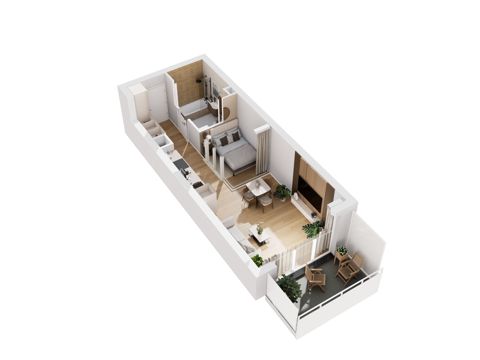 Plan 1 pok. 36m²