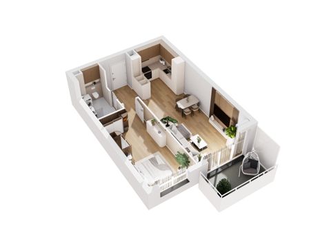Plan 2 pok. 53m²