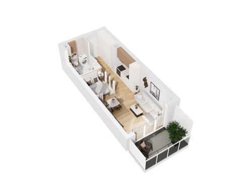 Plan 1 pok. 33m²