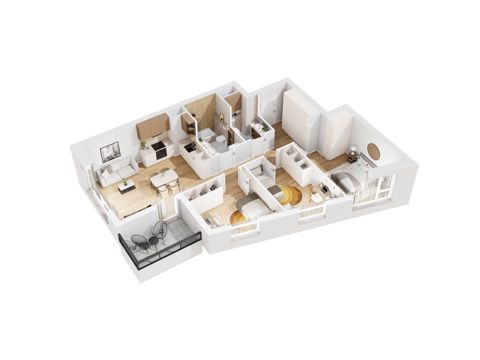 Plan 4 pok. 75m²