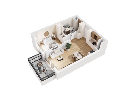 Plan 2 pok. 47m²