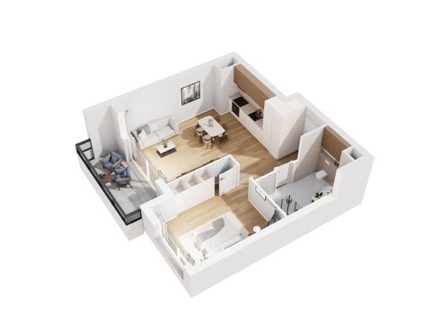 Plan 2 pok. 50m²